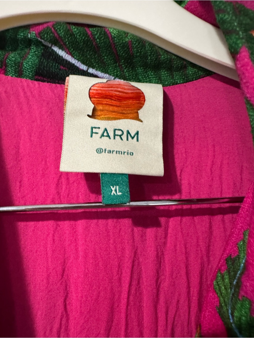 FARM Rio Hot Pink Tropical Maxi Dress - Picture 4 of 5